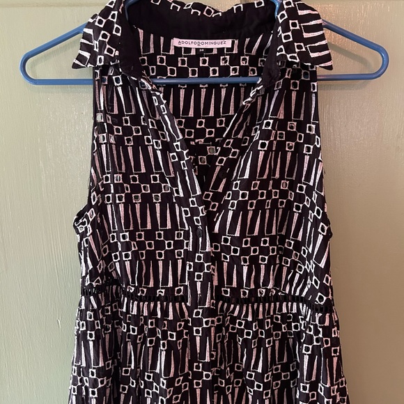 Like new Women’s Adolfo Dominguez button down eyelet shirt dress size 4 - Picture 5 of 11